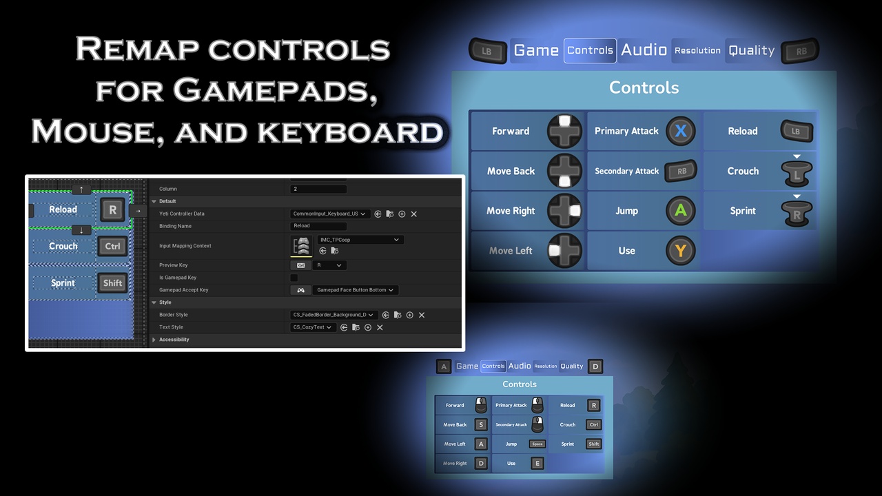 Media 1 for listing Control Remapping Plugin - Common Input Rebinding