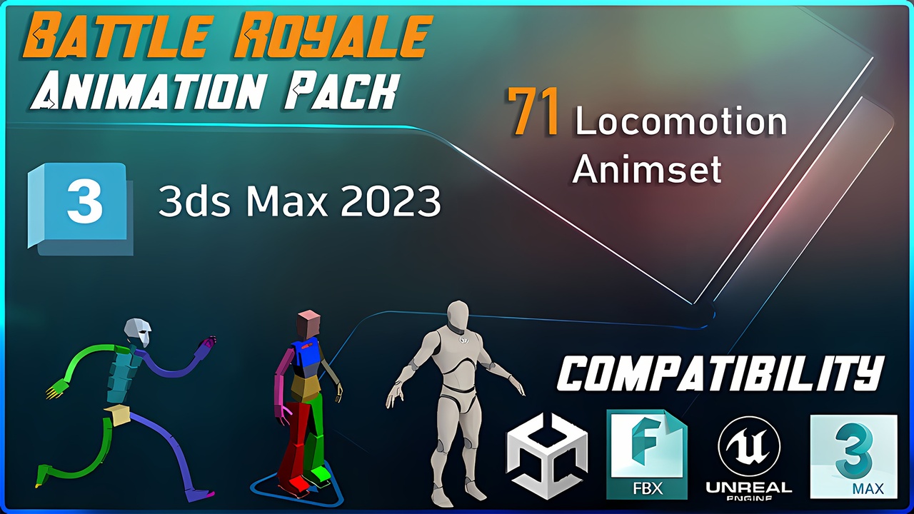 Media 1 for listing Battle Royale Locomotion Animset