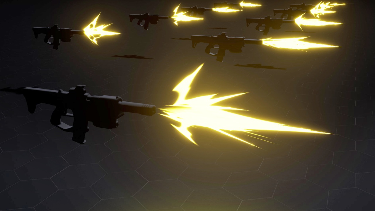 Muzzle Flash VFX Pack ์ ํ ๋ฑ๋ก์ ์ํ ๋ฏธ๋์ด 1๊ฐ
