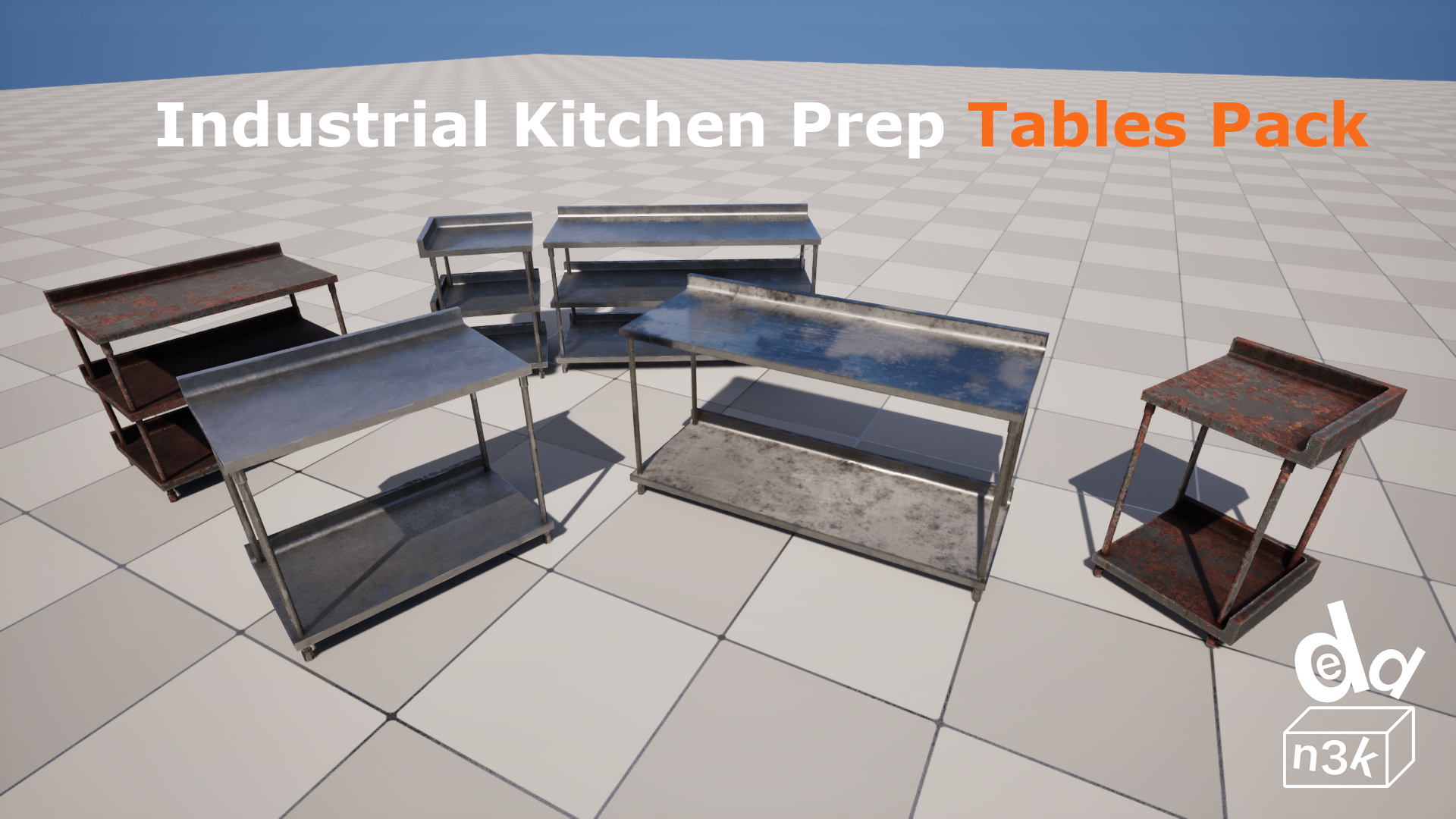 Prep Table Rvt Industrial Kitchen Prep Tables Pack | Fab
