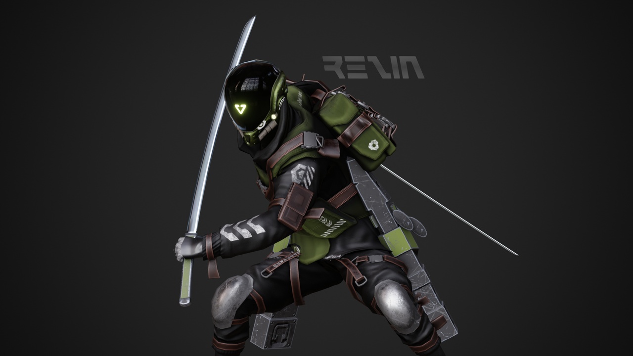 Media 1 for listing Cyberpunk Rezin Robot