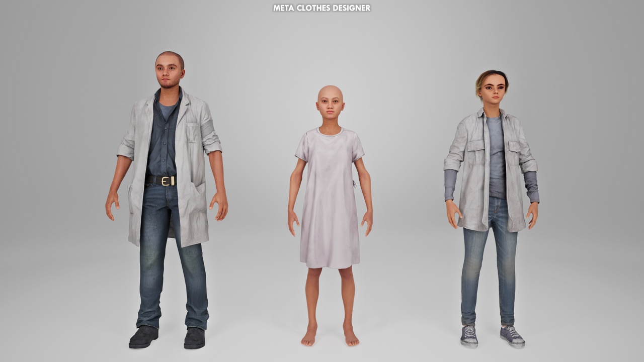 Media 1 for listing Metahuman - Doctor - Medical Outfit (Metahuman Clothing)