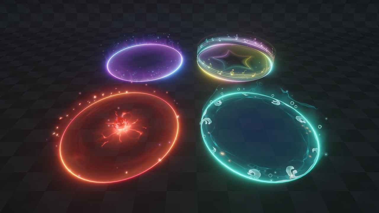 Unity VFX Area Of Effect Pack1 | Fab