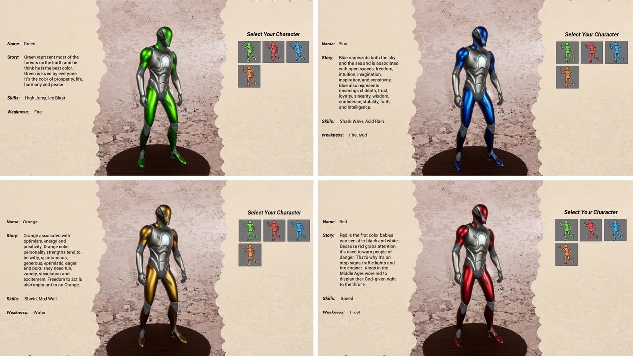 Media 1 for listing Character Selection Menu