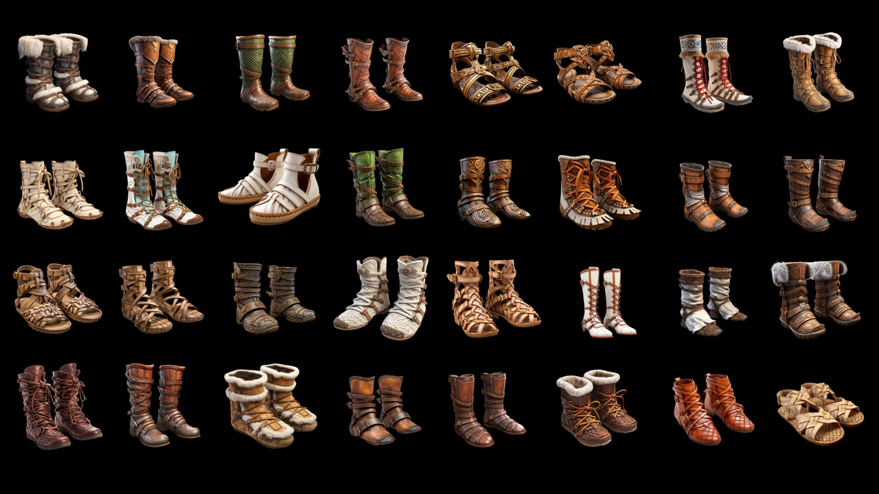 Media 1 for listing Medieval Shoes V2 - Icon Pack