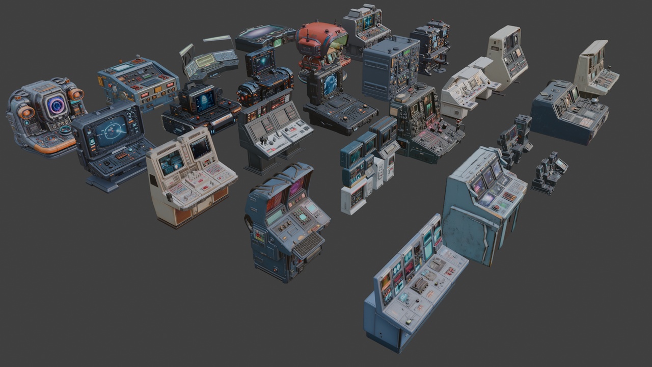 Media 1 for listing Sci-Fi Consoles and Control Panels🔌