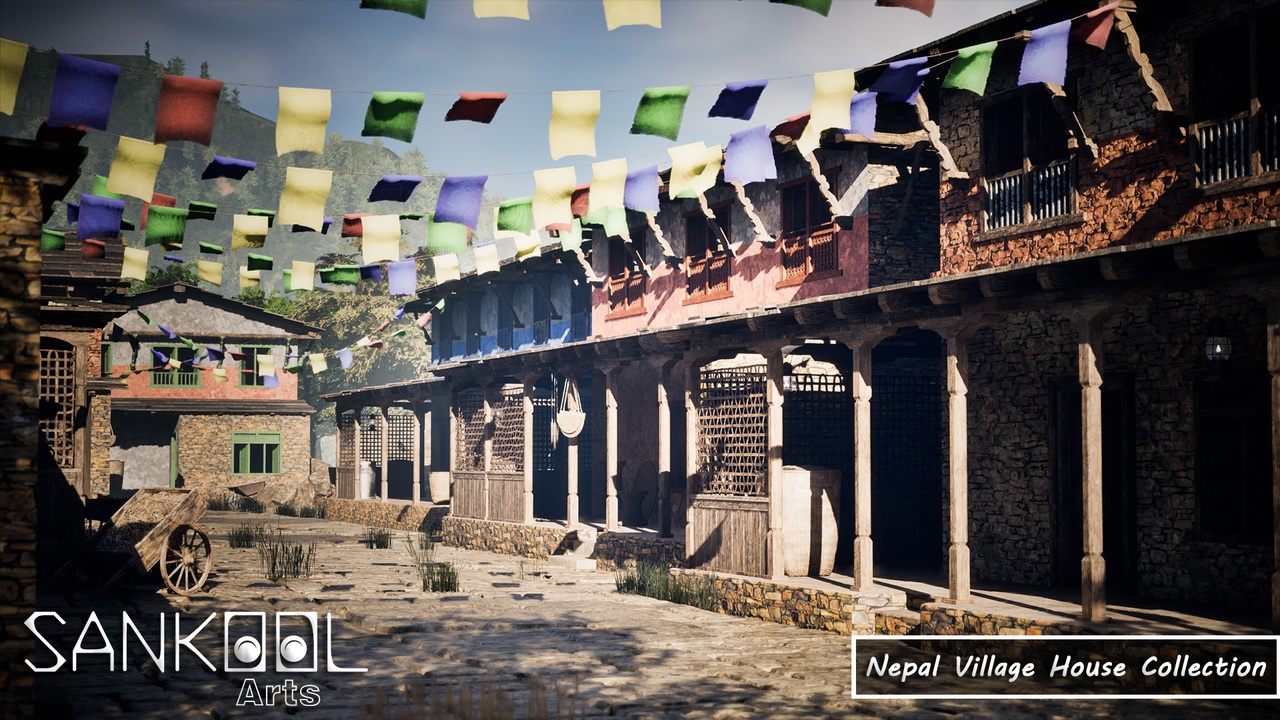 Media 1 for listing Nepal Village House Collection - Gameready Asset Pack (Unreal Engine Only)