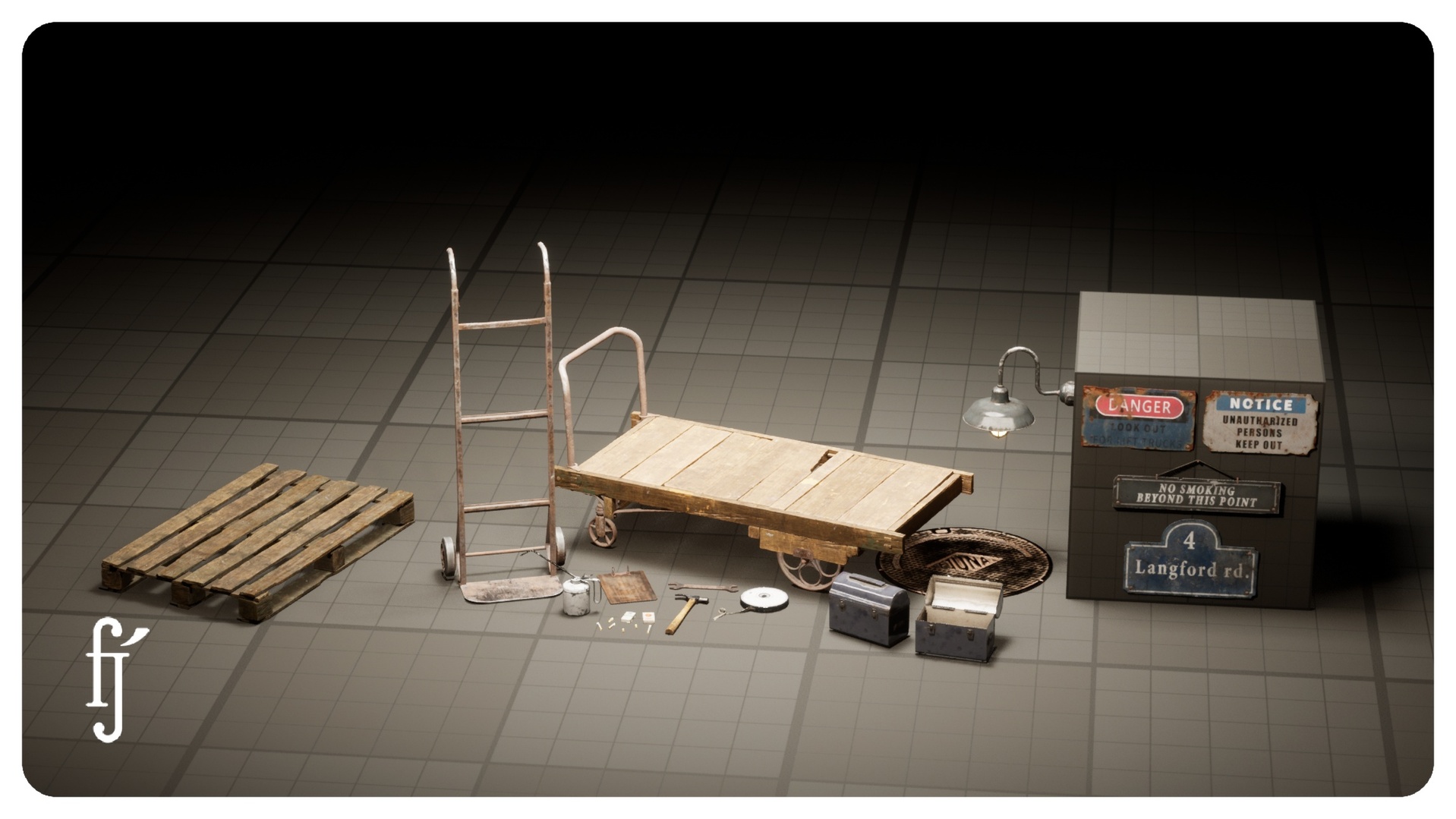 Industrial Factory & Workshop Props Collection | Fab