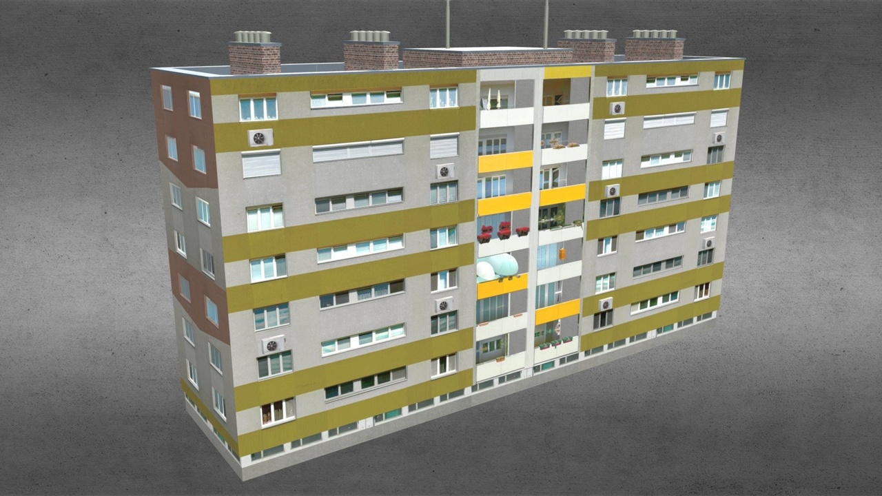 Medium 1 für Eintrag Mono Block 7 with Air-Conditioner - Low Poly