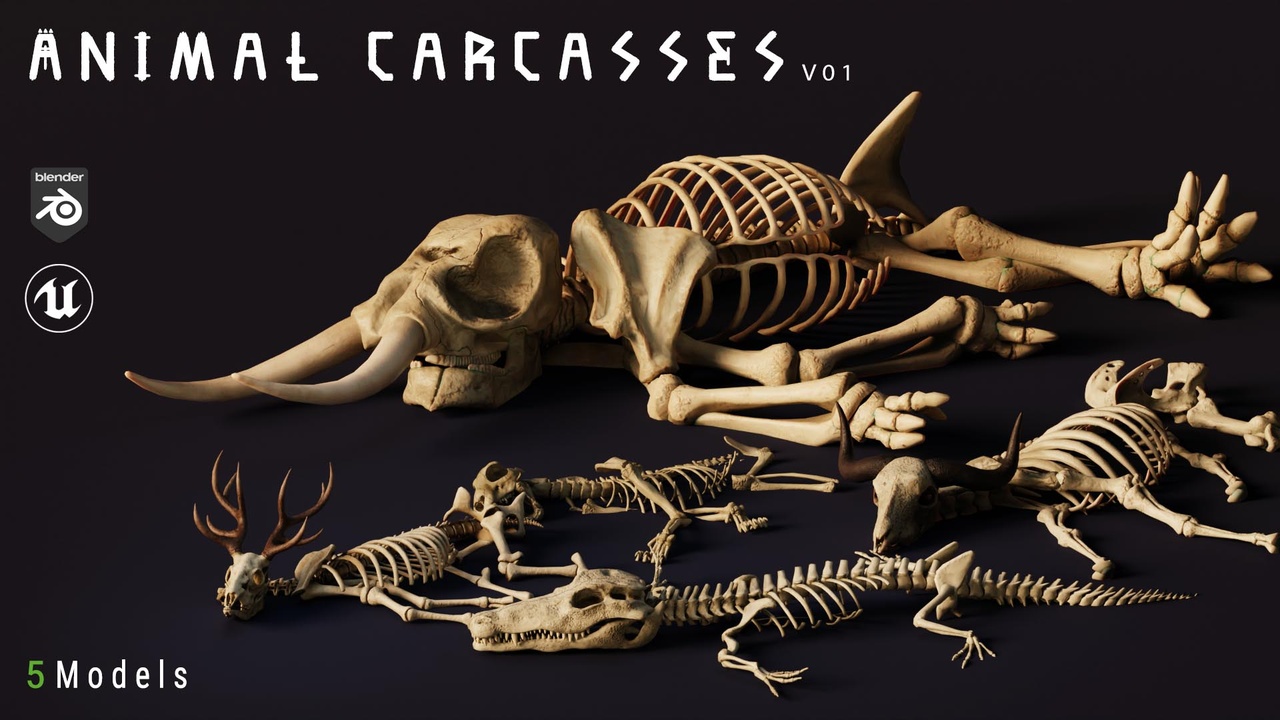 Media 1 for listing Animal Carcasses Pack