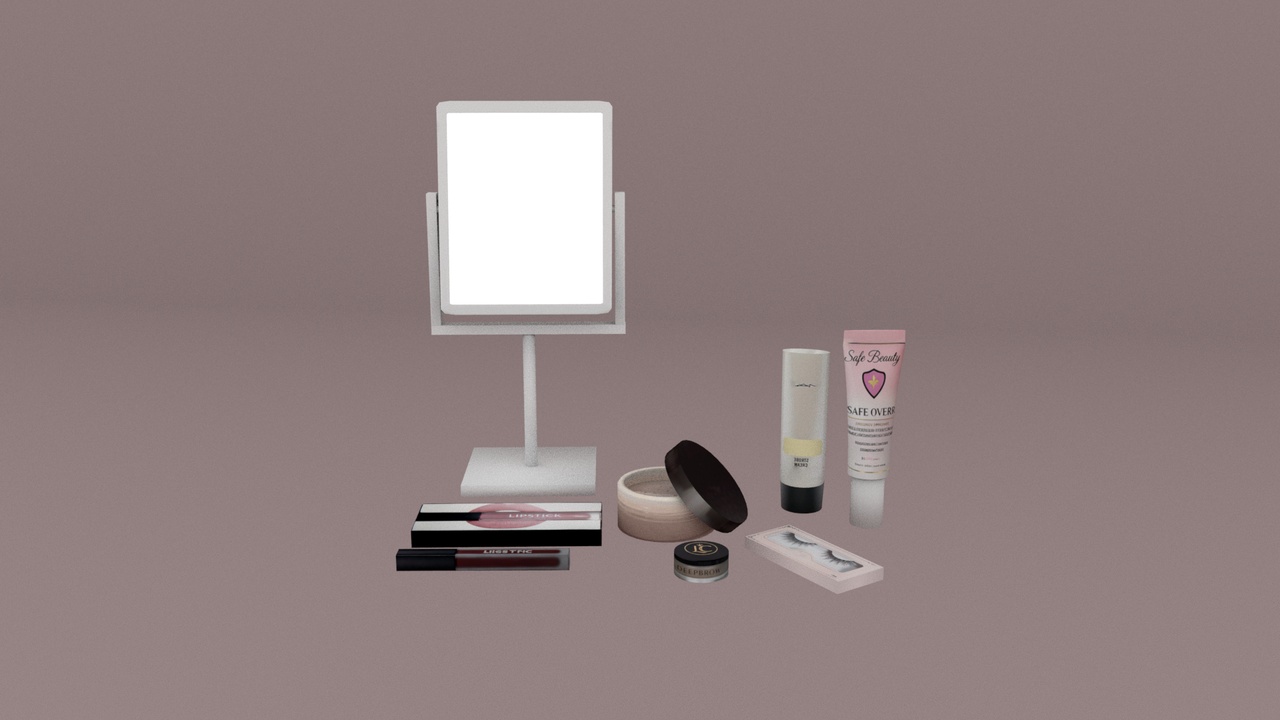 Media 1 for listing Makeup Cosmetics Props Pack