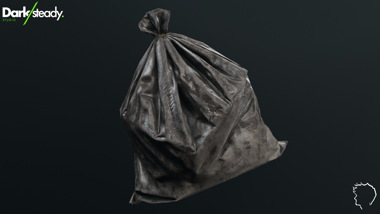 Media 1 for listing Brown Trash Bag - PBR Game-Ready