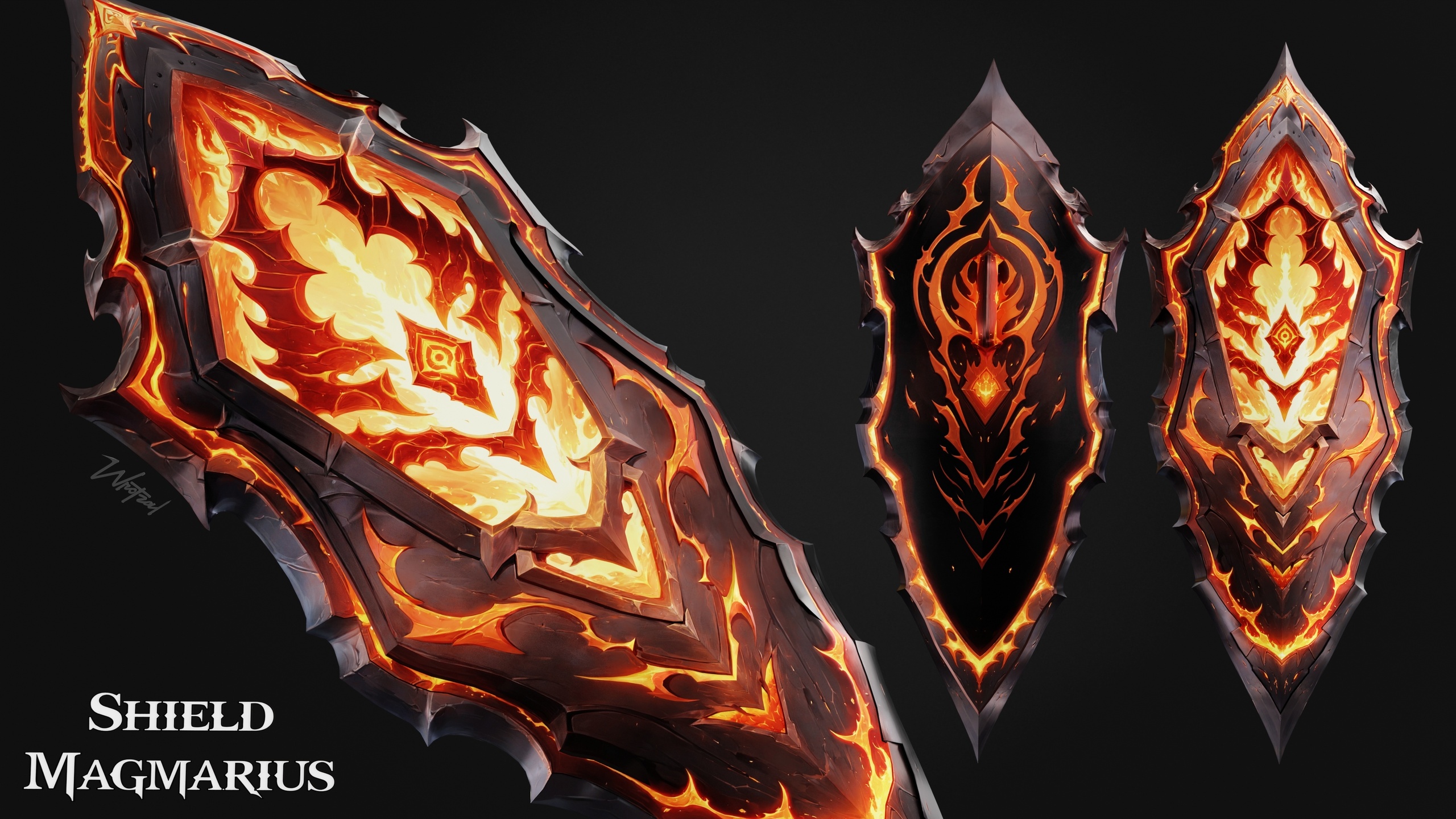 Media 1 for listing Shield Magmarius [Stylized Fantasy]