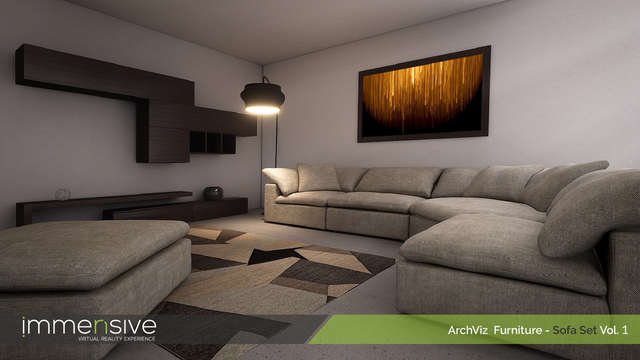 Media 1 for listing ArchViz Furniture - Sofa Set Vol 1
