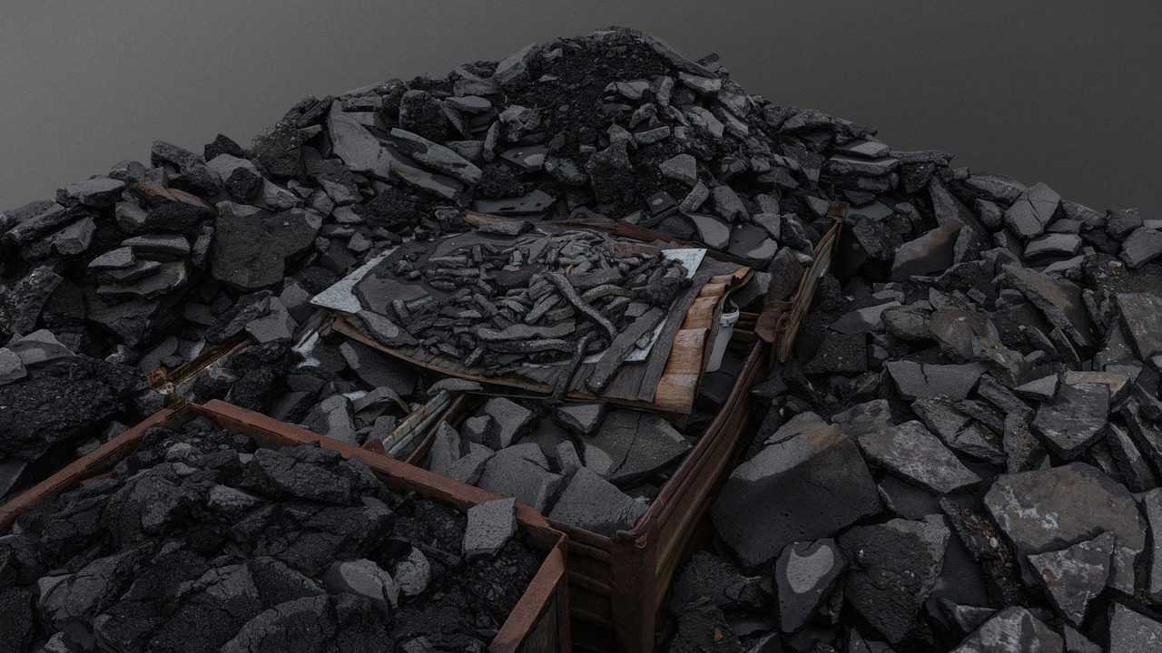 Media 1 for listing Asphalt junkyard pile