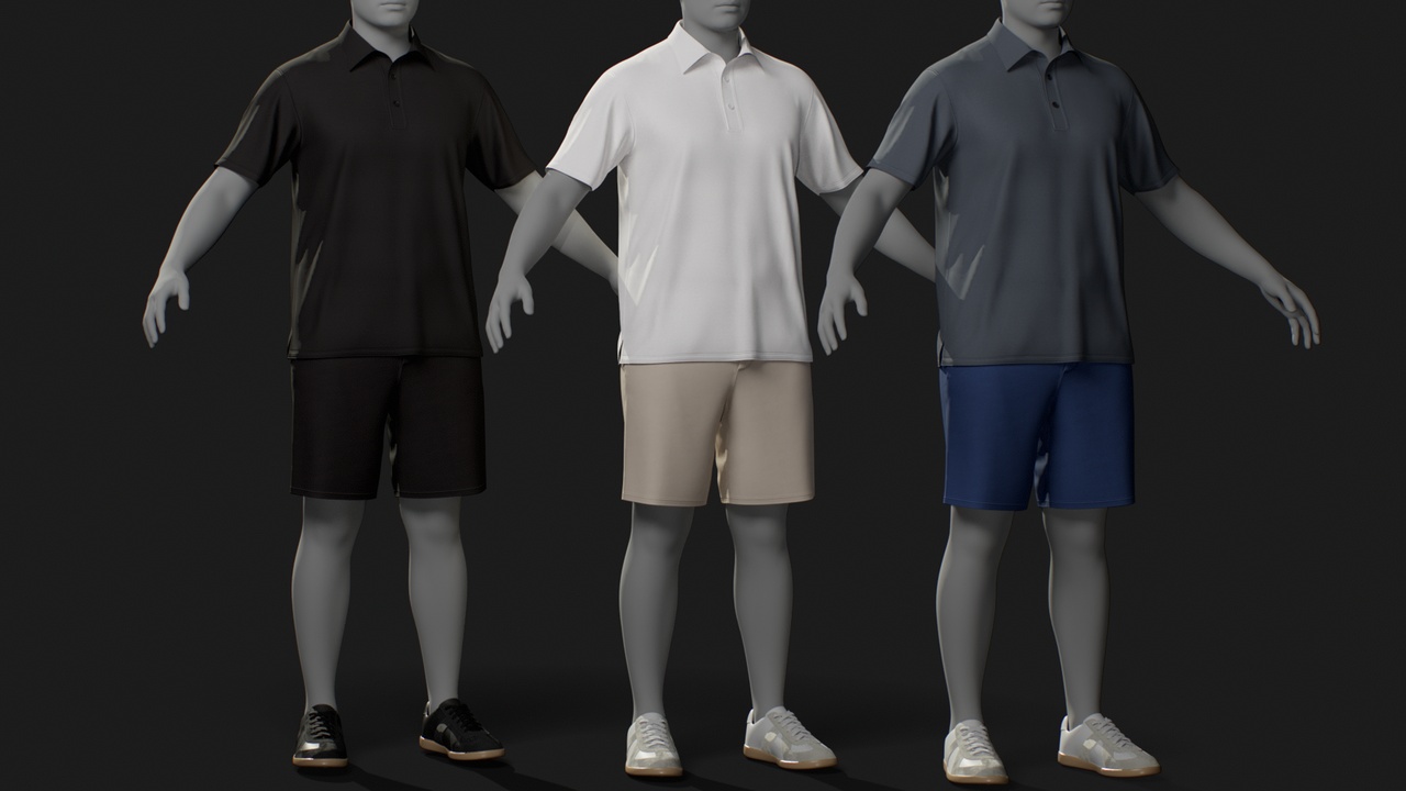 Media 1 for listing Summer Casual Outfit for MetaHuman – Parametric Wardrobe (MHPKG)