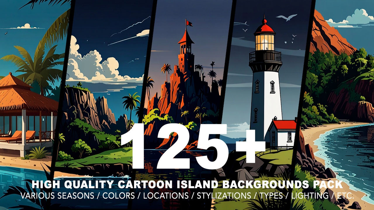 Media 1 for listing 125+ ISLAND BACKGROUNDS