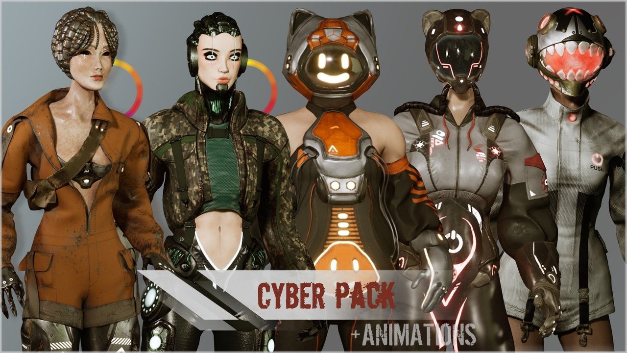 Media 1 for listing Woman Cyborg Pack 1