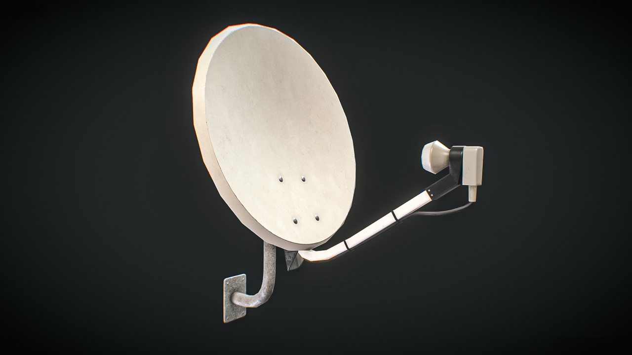 Media 1 for listing 📡 Parabolic Satellite Dish 3D Model