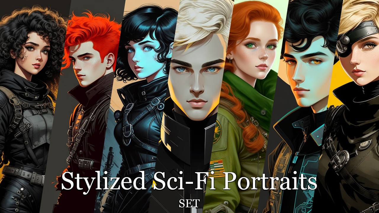 Media 1 for listing Stylized Sci-Fi Portraits