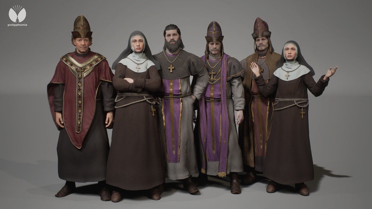 Media 1 for listing Medieval Priest & Nun - Metahuman