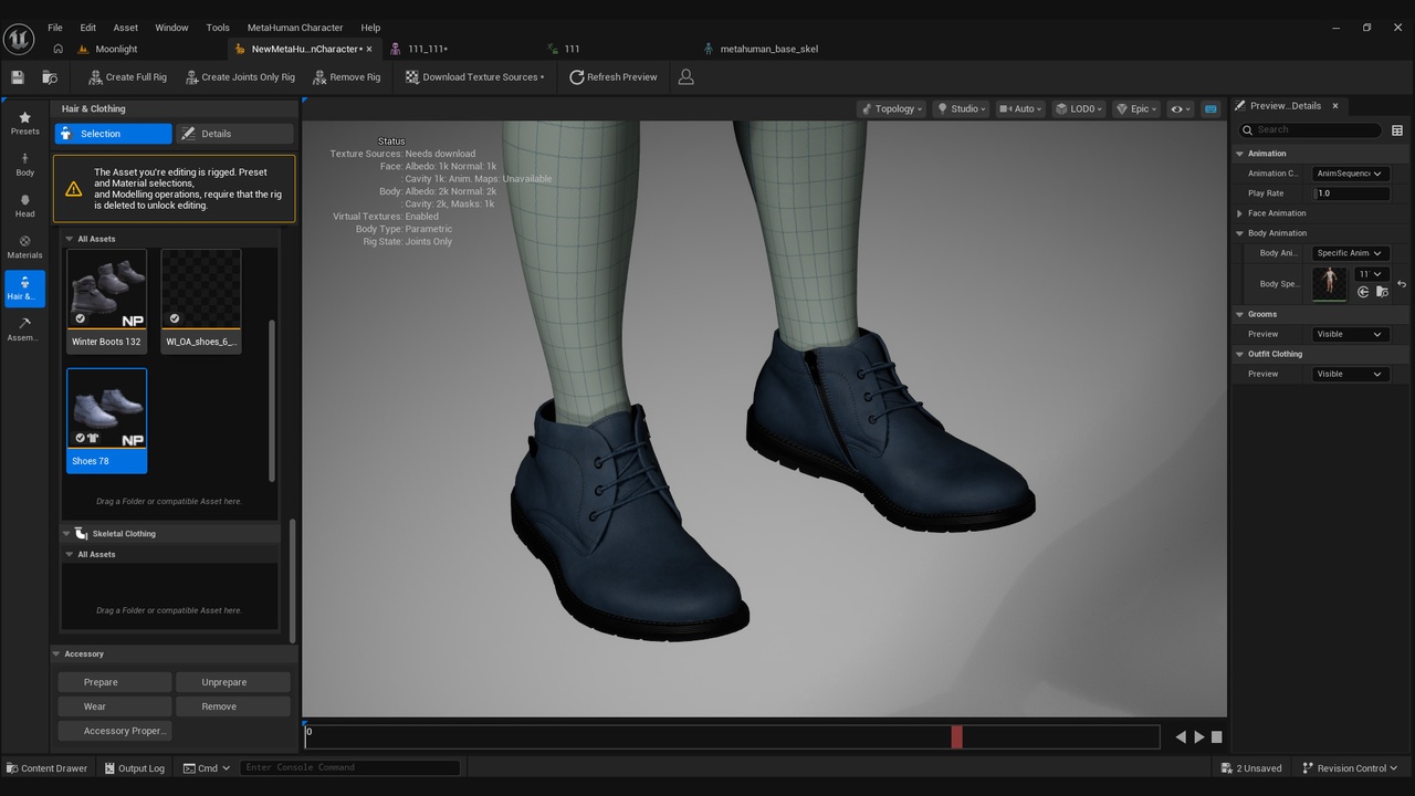 Media 1 for listing Shoes for Metahuman 78 - MHPKG
