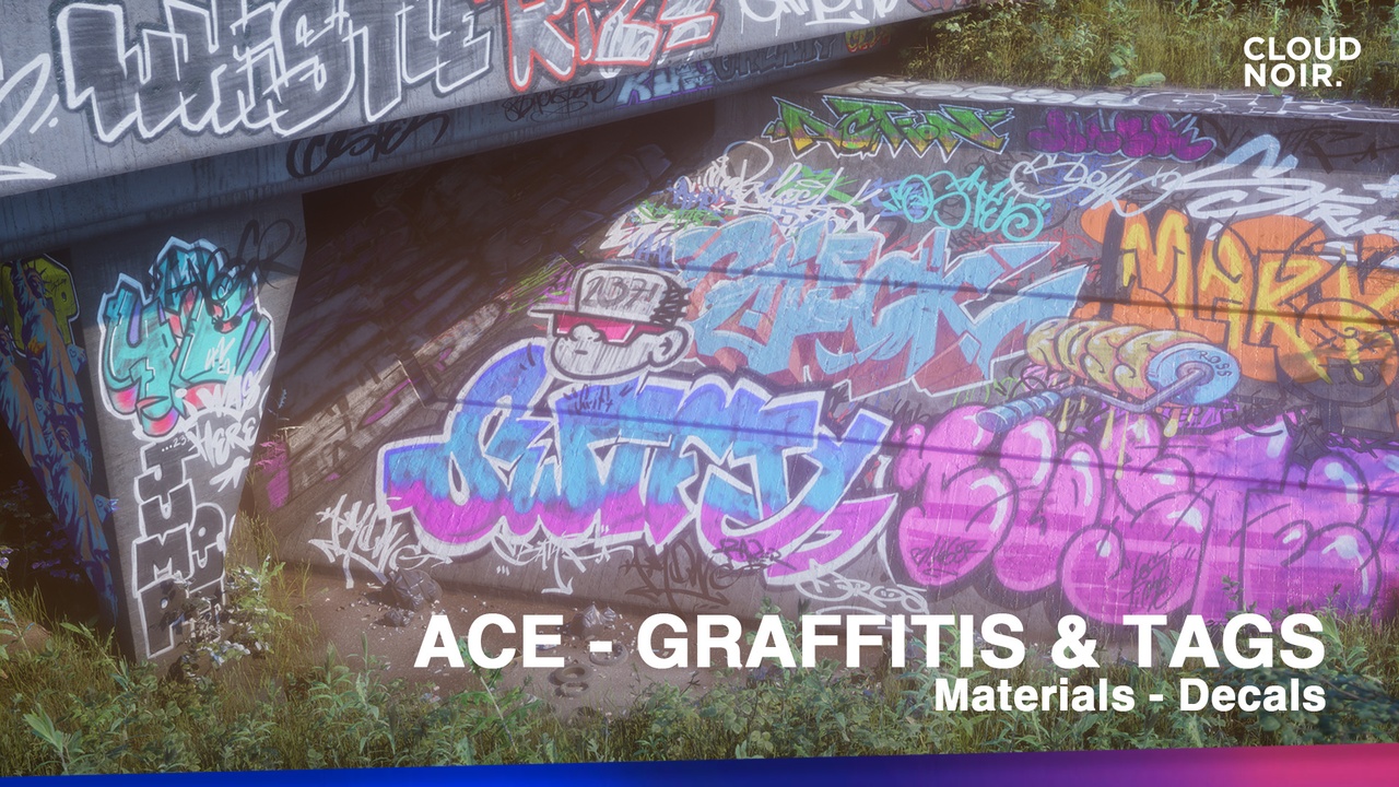 Media 1 for listing ACE Graffitis & Tags Decals