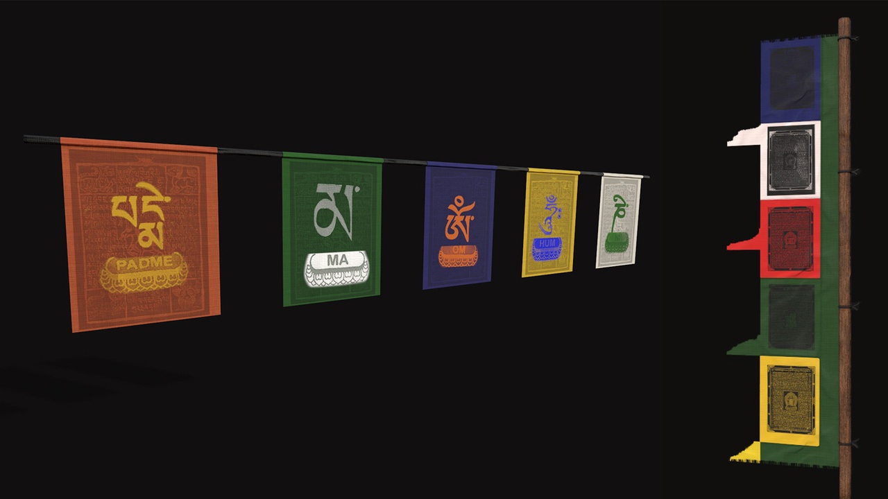 Media 1 for listing Himalayan flags
