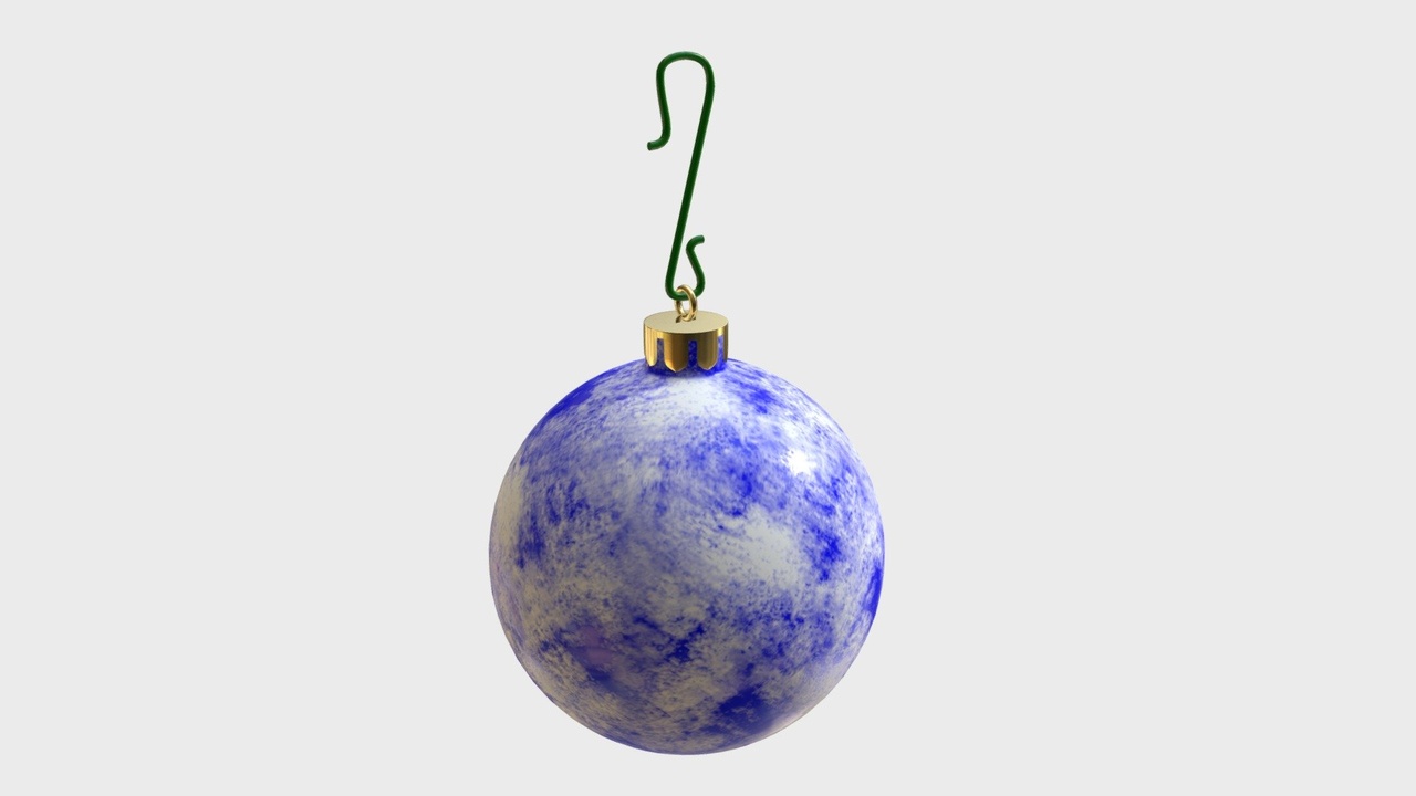Media 1 for listing Christmas ball frosted