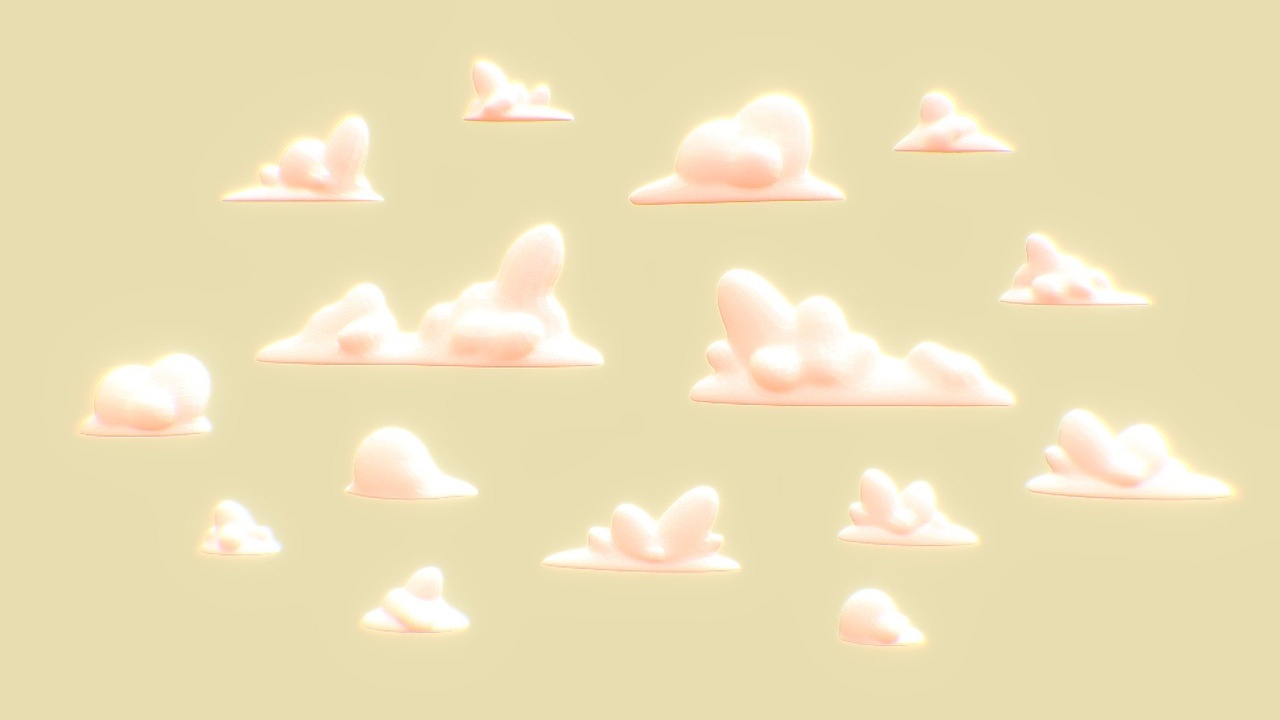Medium 1 für Eintrag Stylized Clouds Pack - Vol 04