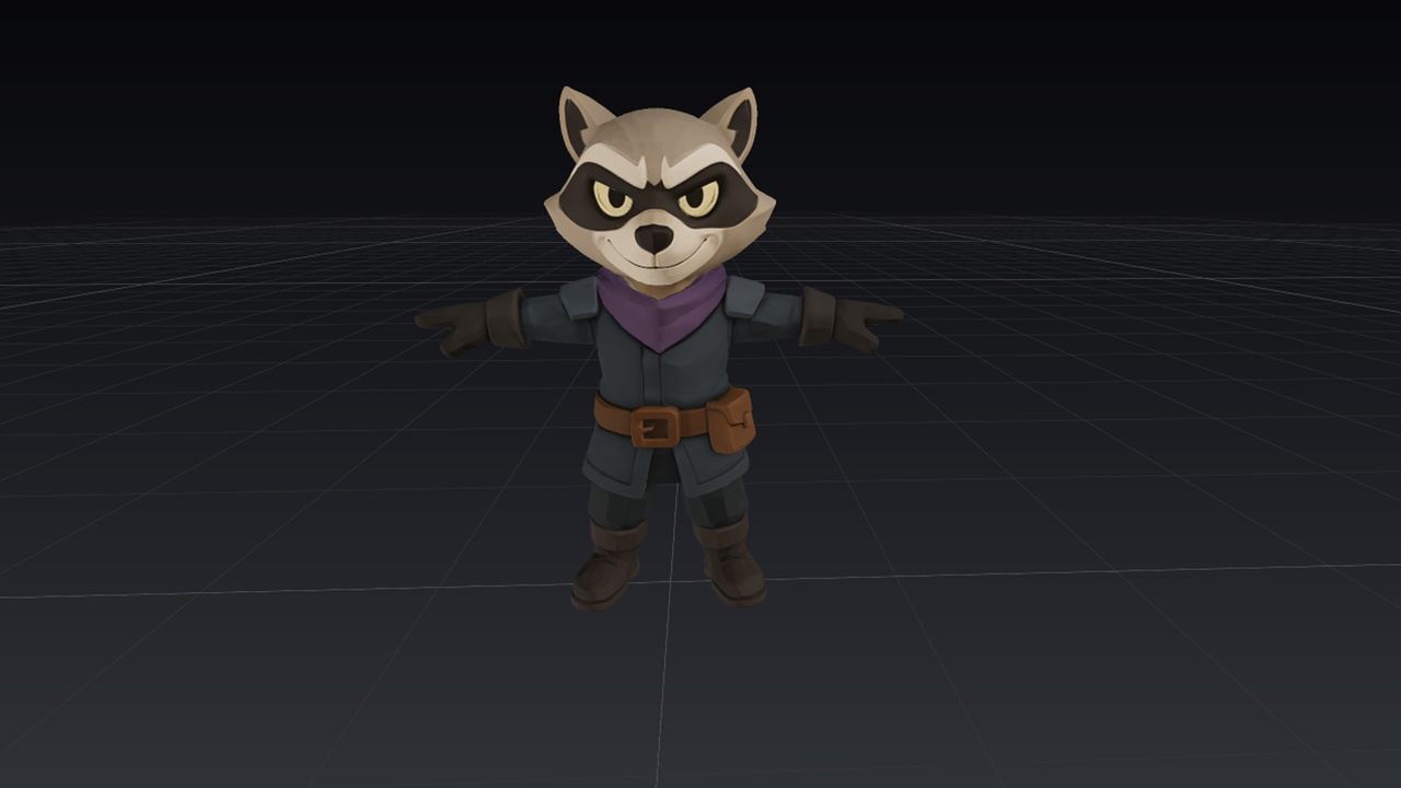 Media 1 for listing Raccoon – 3D Character