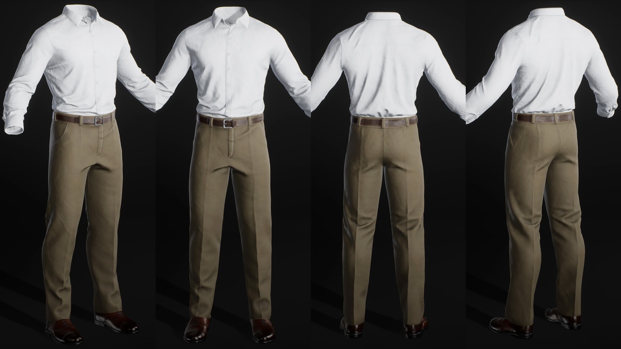 Media 1 for listing Suit Shirt Classic - Metahuman