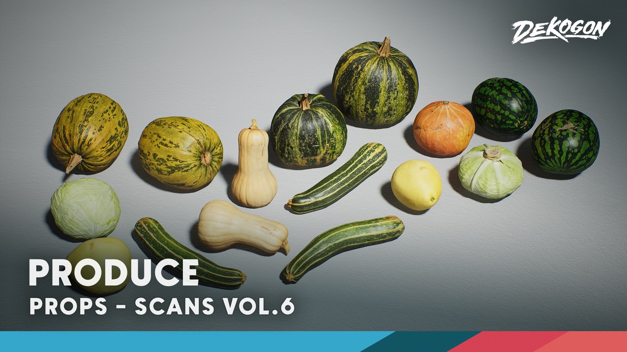 Media 1 for listing Scans VOL.6 - Produce (Nanite + Mid Poly + Low Poly)