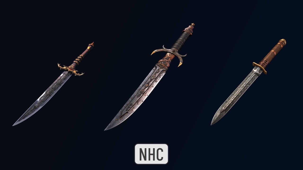 商品 NHC - Medieval Knifes 的媒体 1
