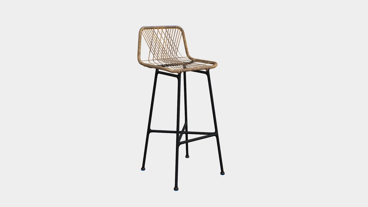 Media 1 for listing Rattan Bar Stool