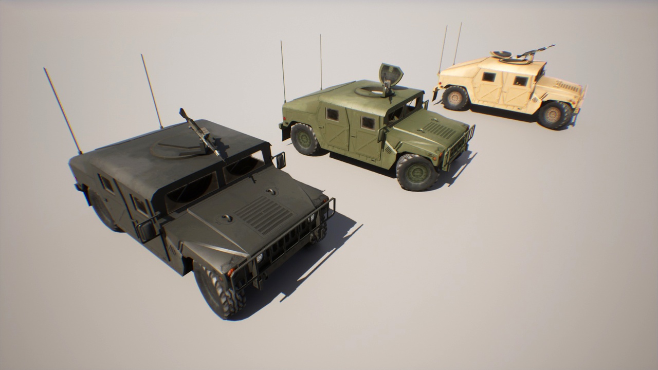 Media 1 for listing Low Poly Military Suv (Driveable)