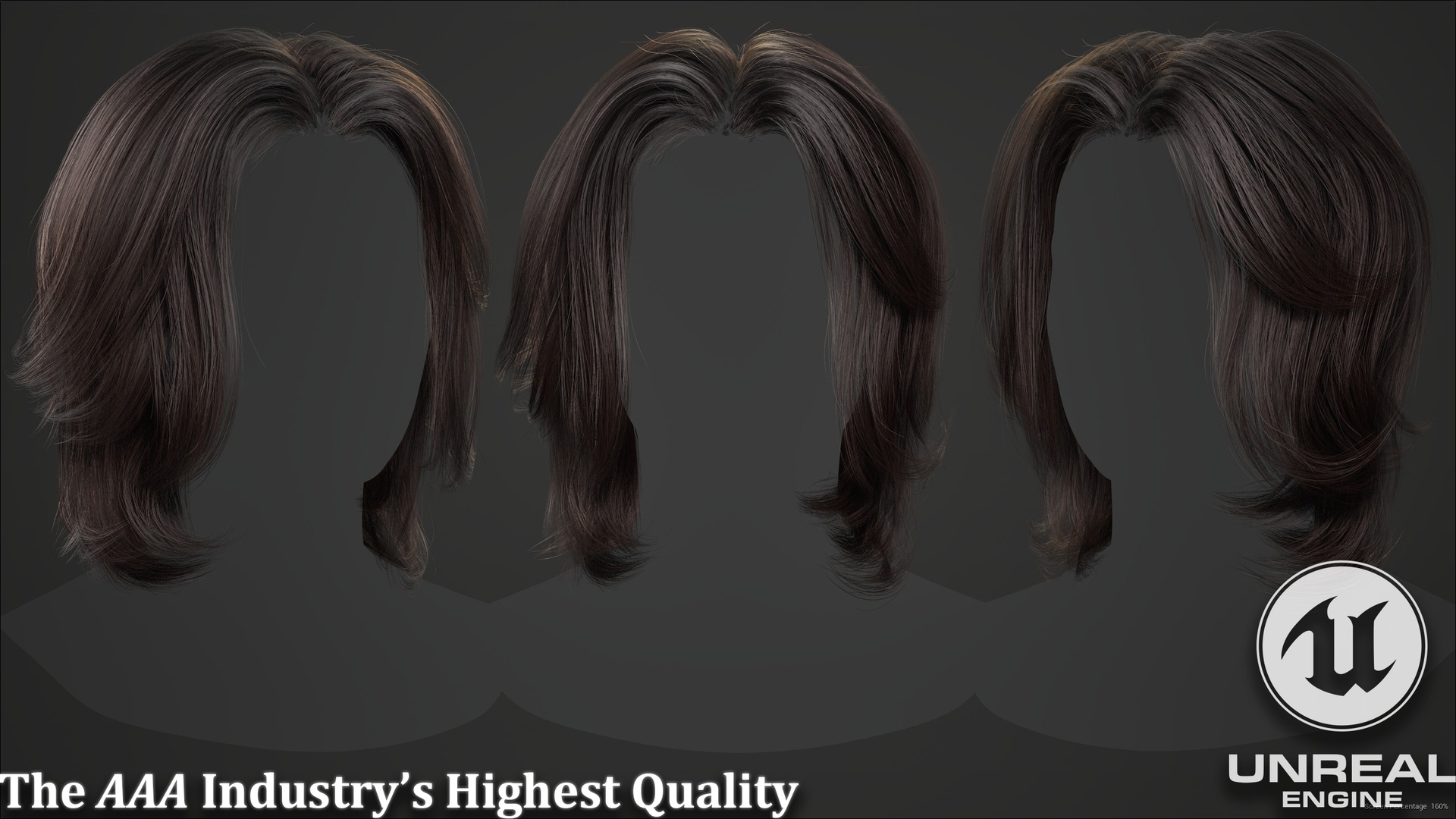Media 1 for listing Bob Hair - Realtime Game Ready Hairstyle UE5