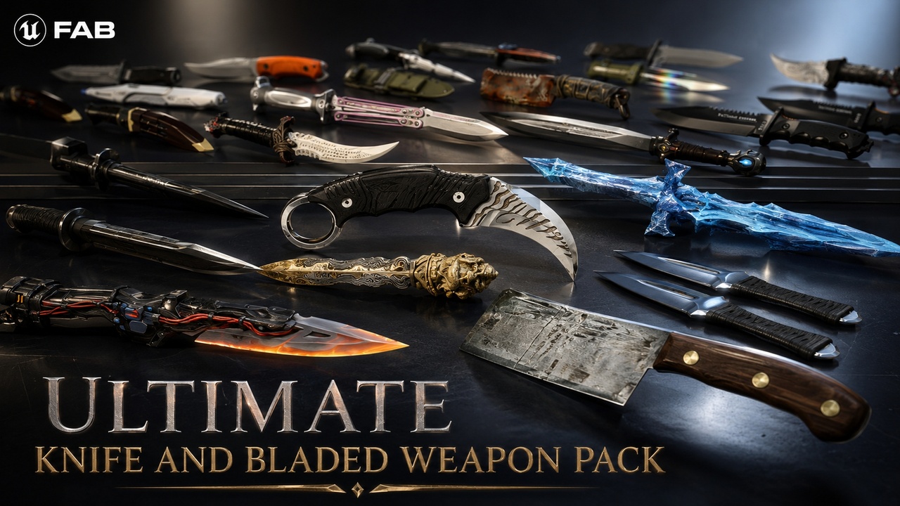 Media 1 for listing Ultimate Knife And Bladed Weapon Pack
