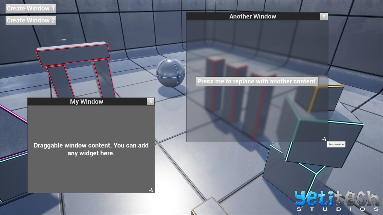 Media 1 for listing Draggable and Resizable Window [UMG]
