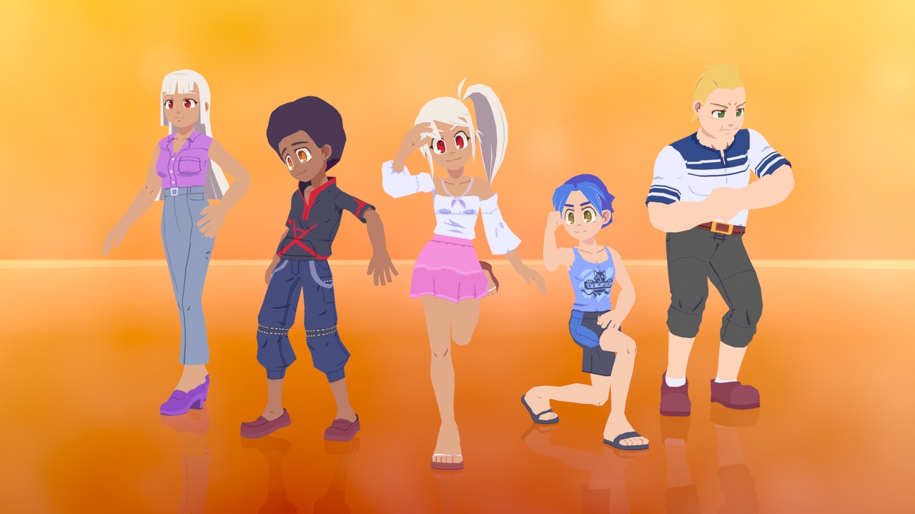 Media 1 for listing Anime Low Poly Characters – Starter Pack Vol. 2