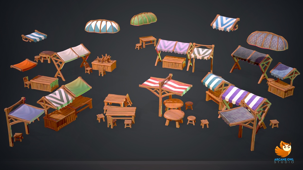 Media 1 for listing Stylized Market Stands & Awnings