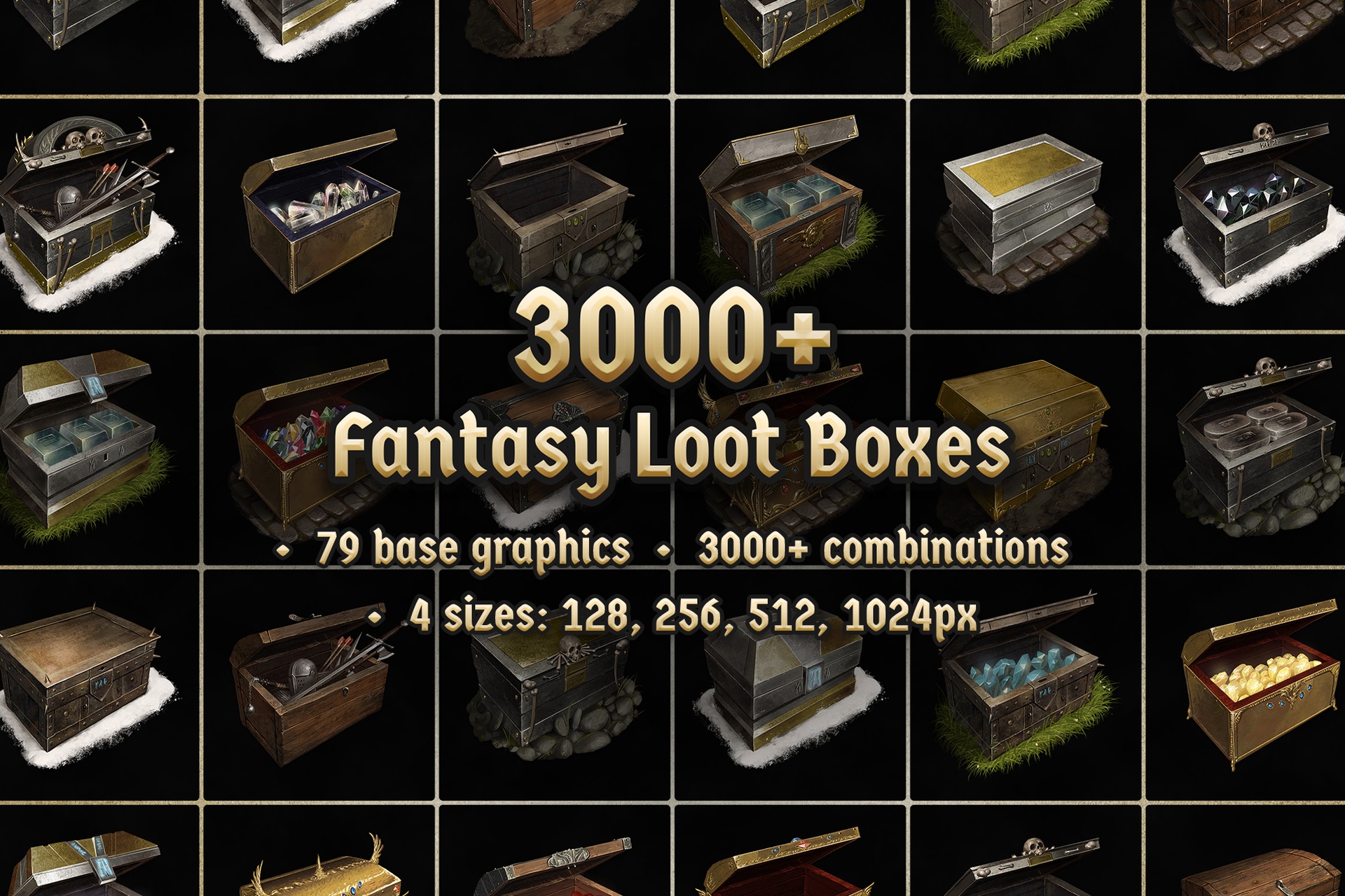 Media 1 for listing 3000+ Fantasy Lootboxes - best lootbox / crates for your game!