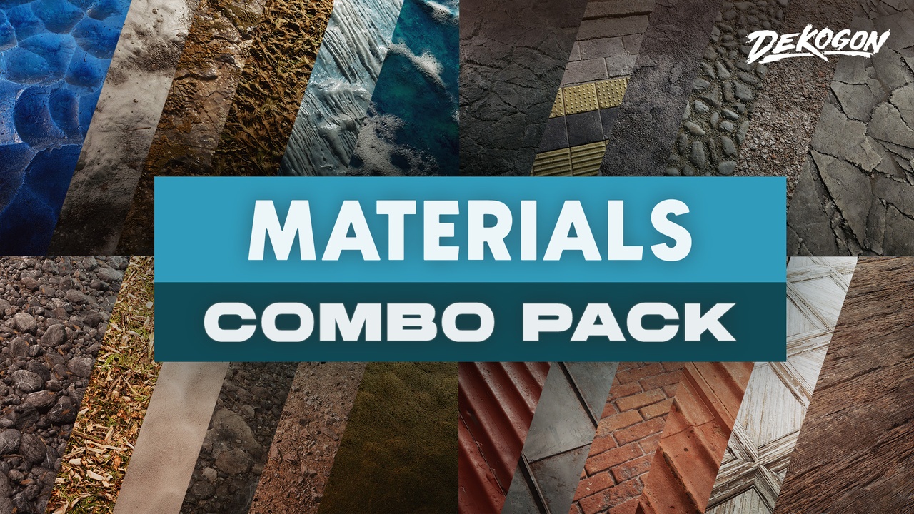 Realistic Materials COMBO PACK VOL 1-8 (450+ Materials) | Fab