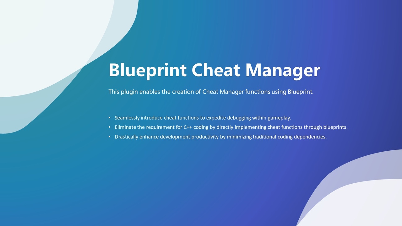 Media 1 for listing Blueprint Cheat Manager Pro