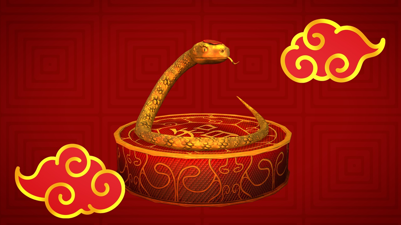 Media 1 for listing Golden Snake | 3D Statue | Lunar Year 2025