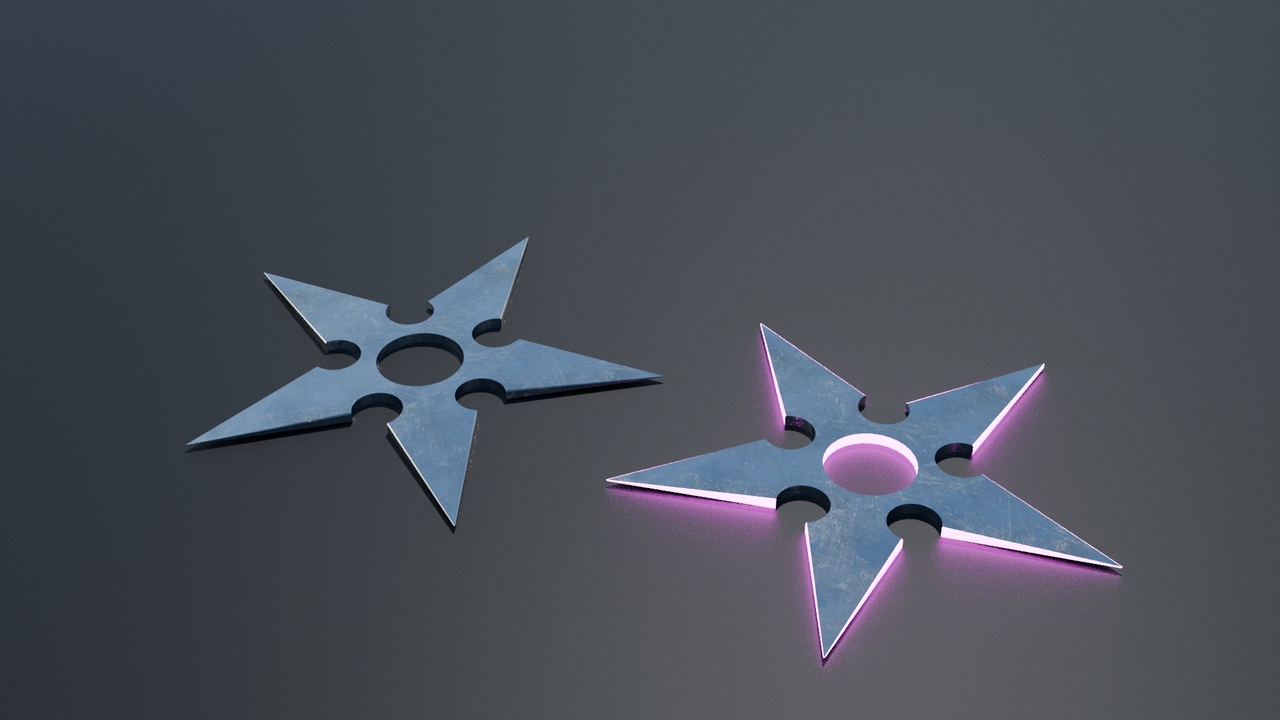 Media 1 for listing Cyberpunk Ninja Stars Shuriken
