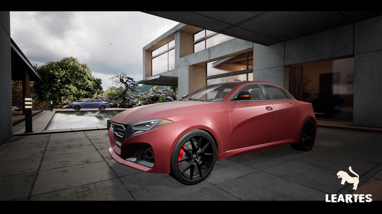Media 1 for listing High-End Sedan Car 02 Driveable / Animated / Realistic ( Car Cars Sedan Drive )