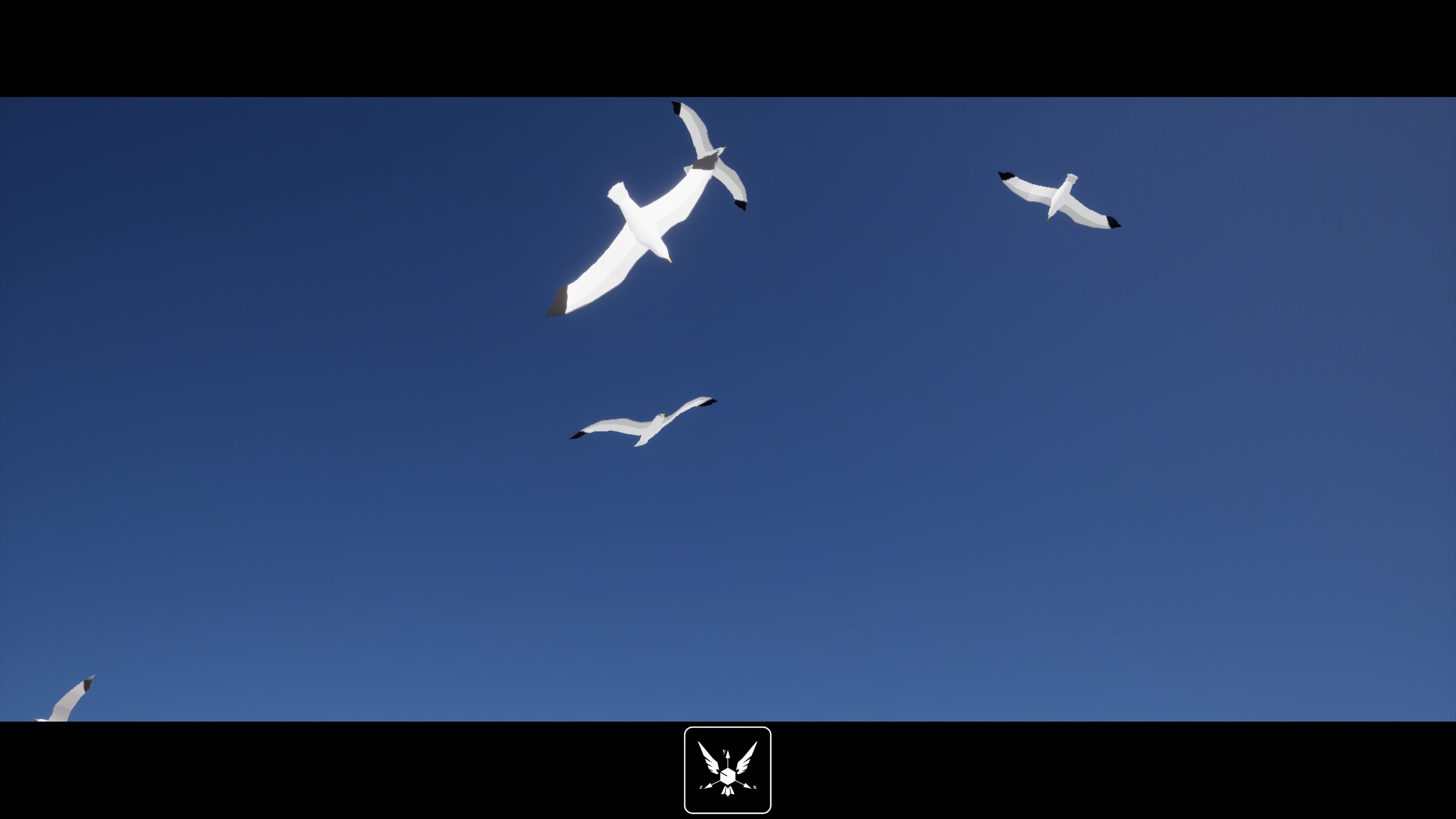 Media 1 for listing Birds - Distant Seagulls and Crows Circling (Low Poly)