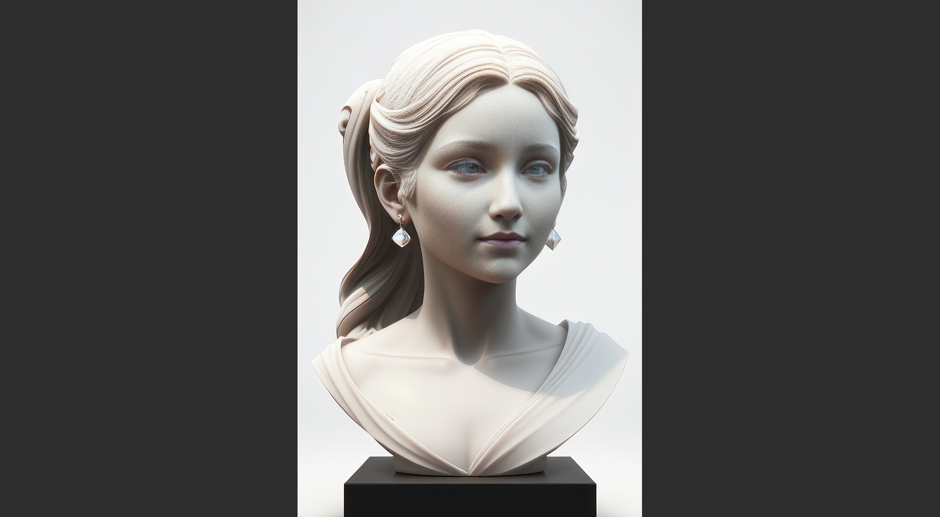 Media 1 for listing 036 High Detail Male Head White Model High Poly Art Sculpture print model
