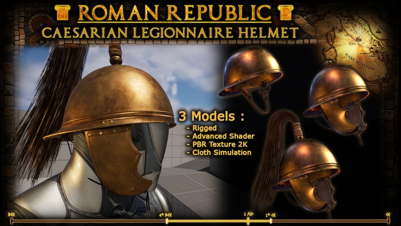 Media 1 for listing Roman Republic : Caesarian Legionnaire Helmets